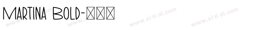 Martina Bold字体转换